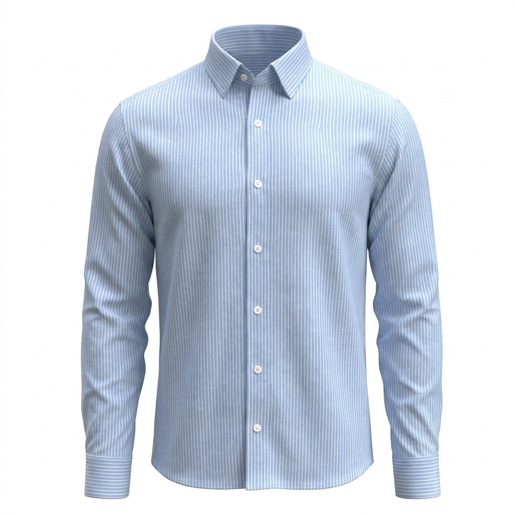 B&S Shirting Stripes L. Blue