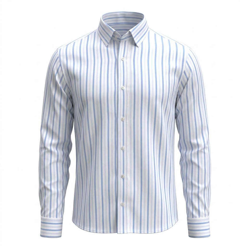 B&S Shirting Stripes White