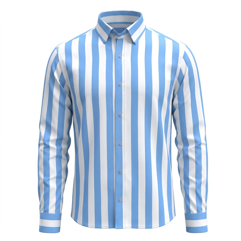 B&S Shirting Stripes Blue