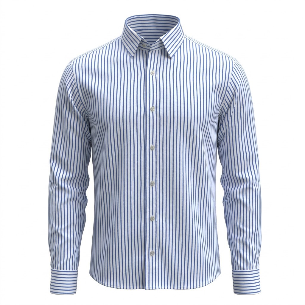 B&S Shirting Stripes Blue