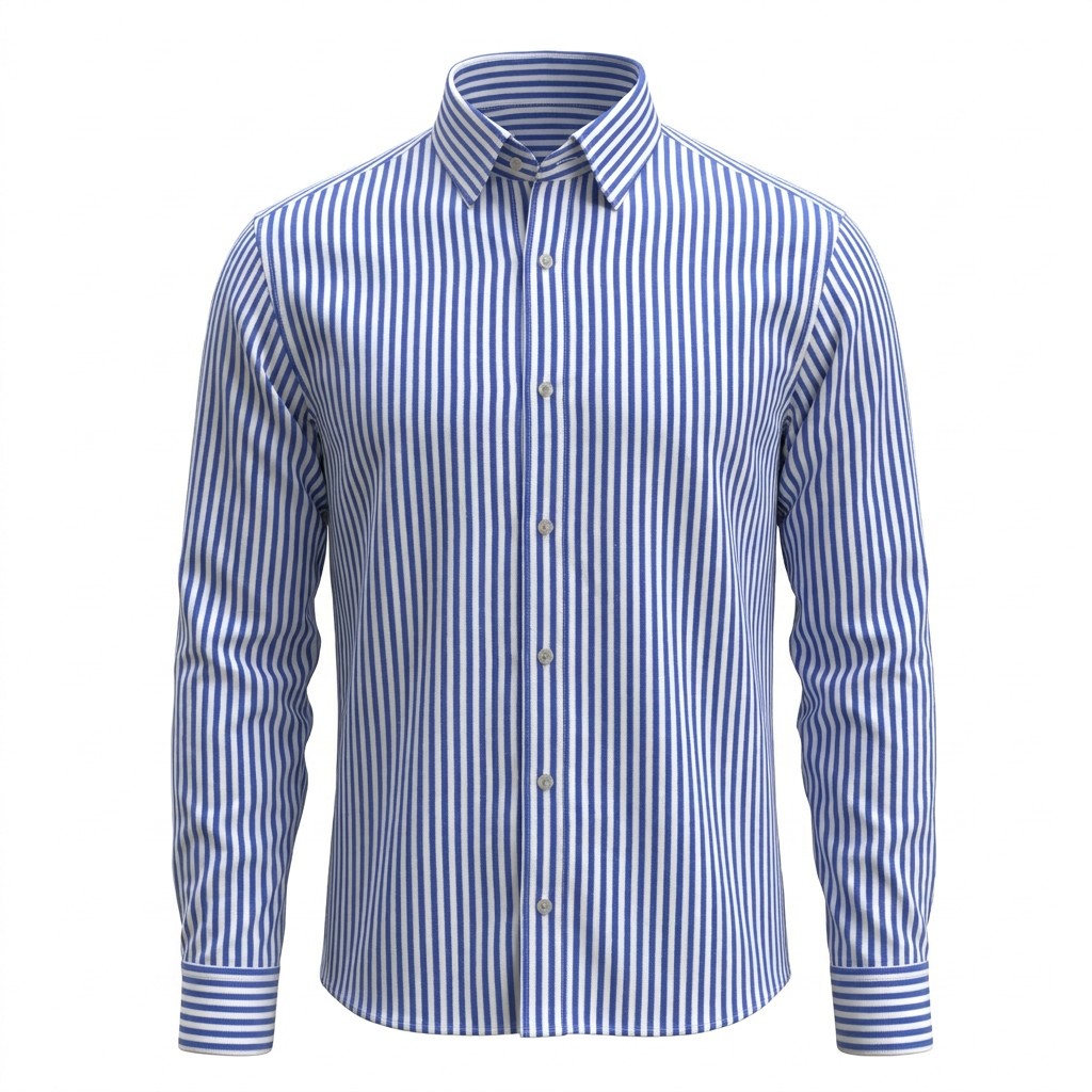 B&S Shirting Stripes Blue