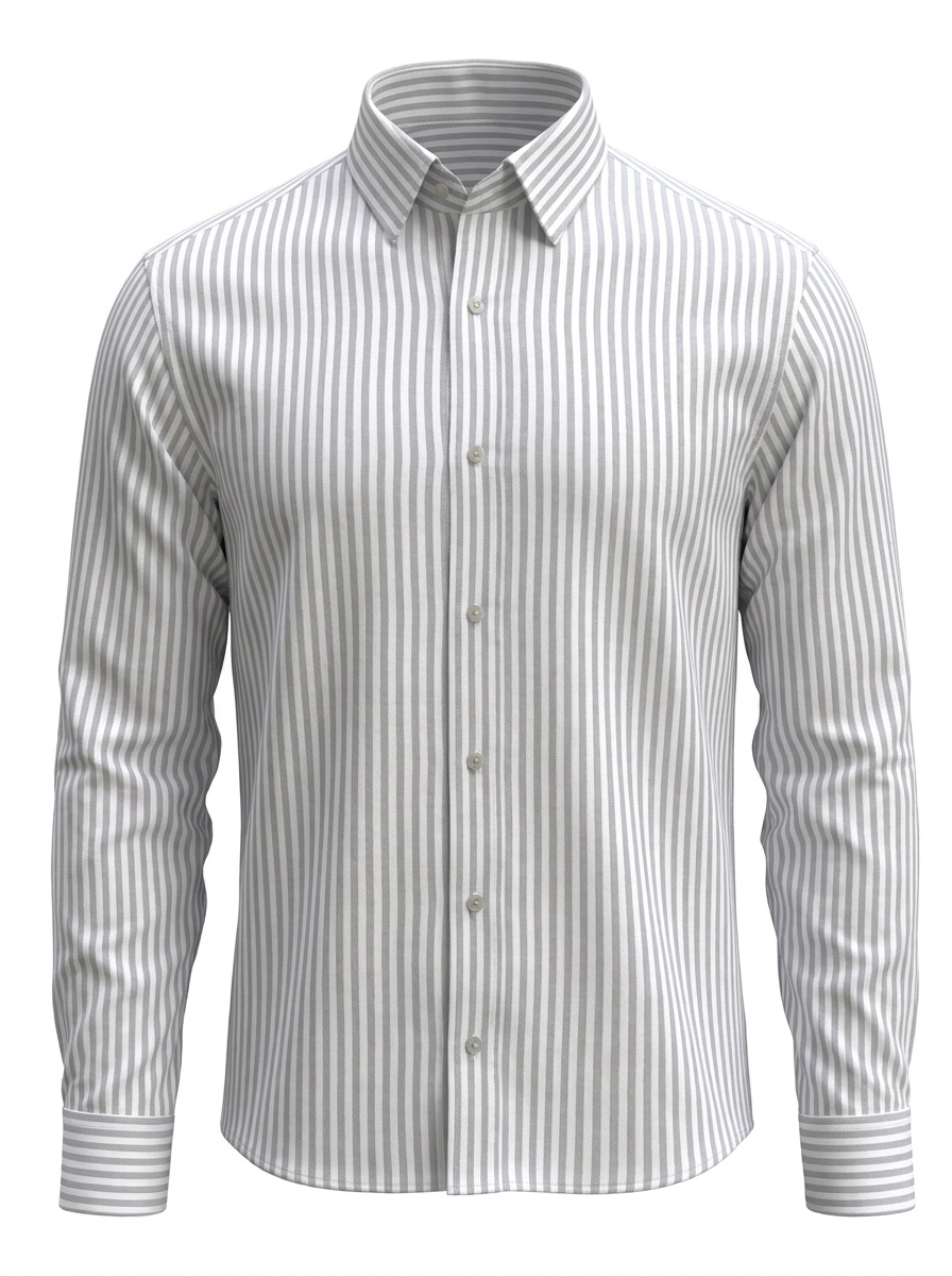 B&S Shirting Stripes Grey