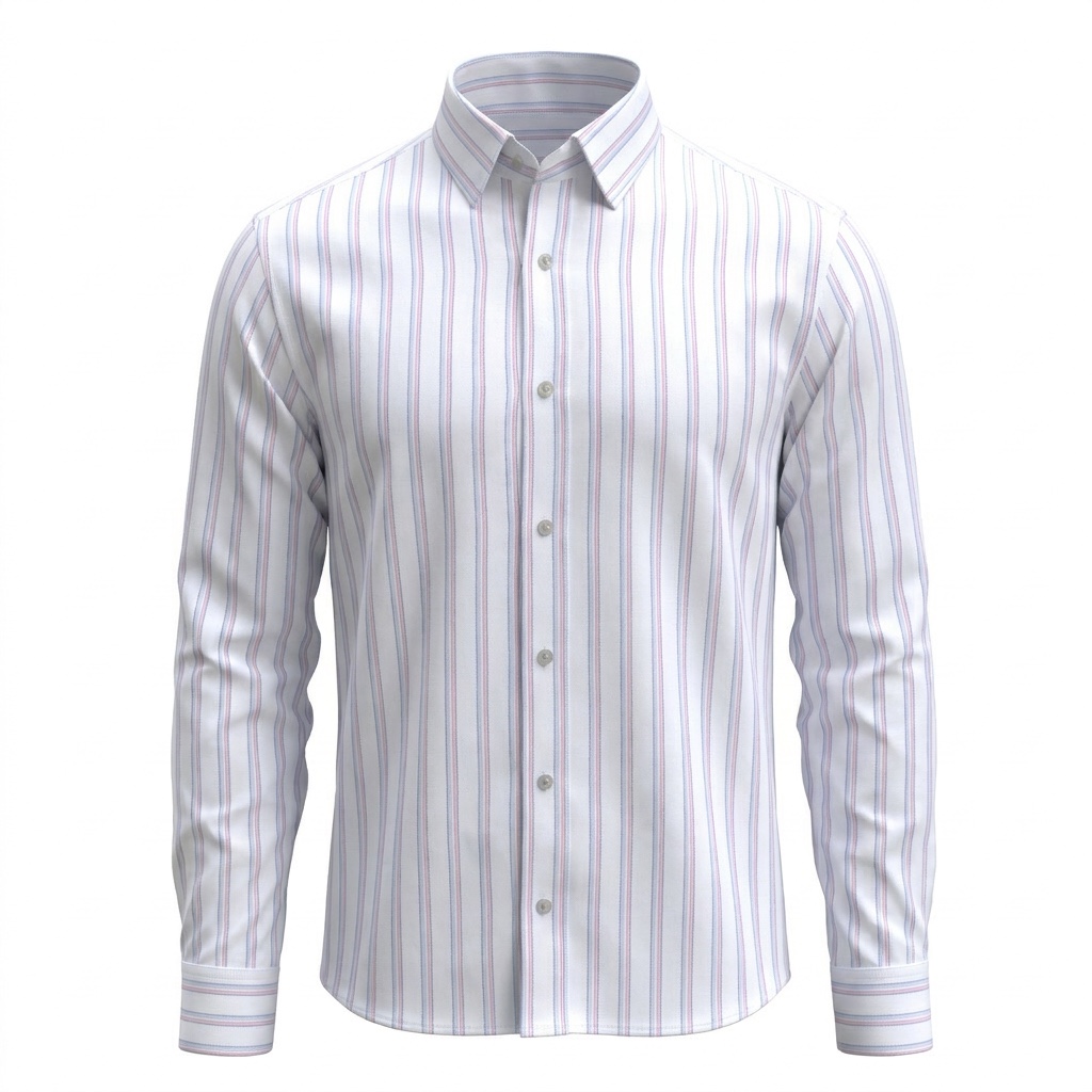 B&S Shirting Stripes White