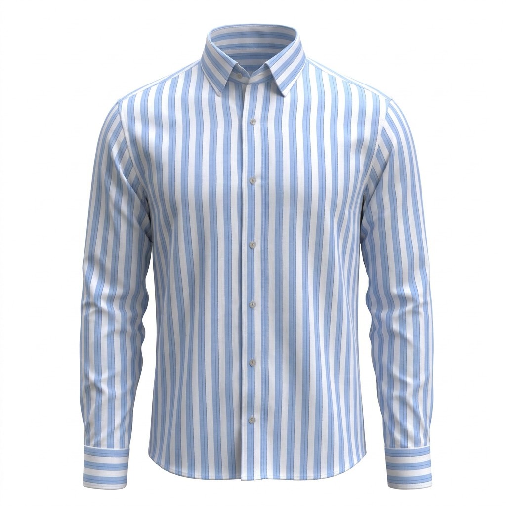 B&S Shirting Stripes Blue
