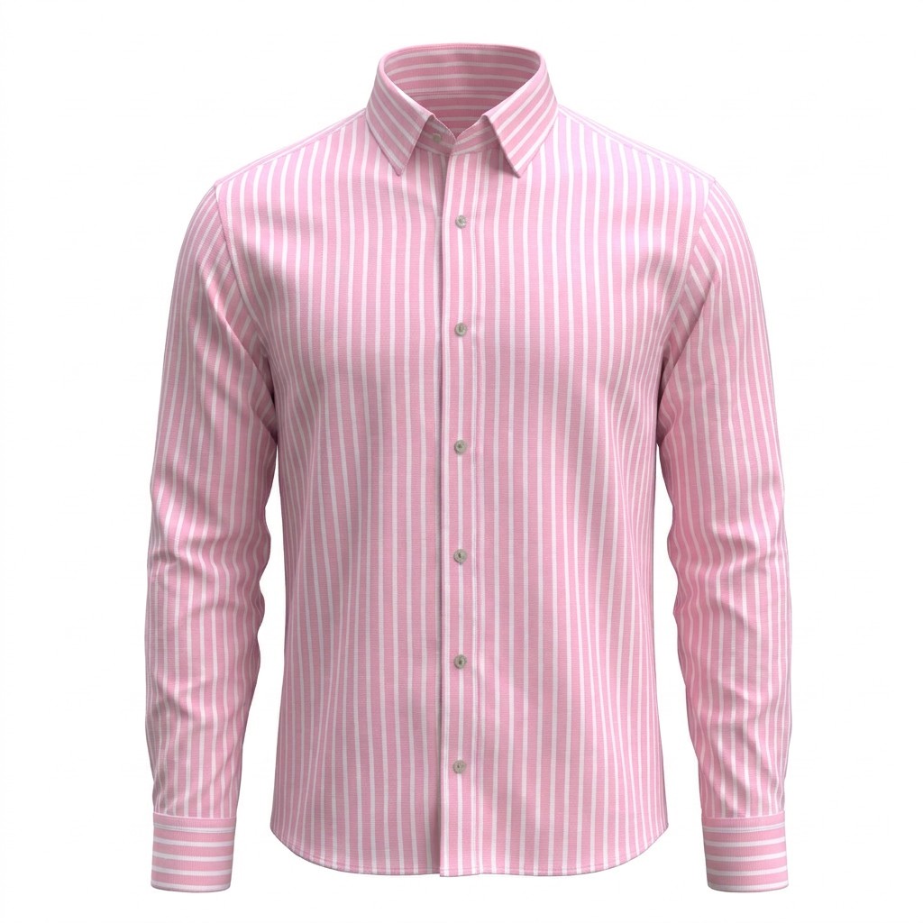 B&S Shirting Stripes Pink