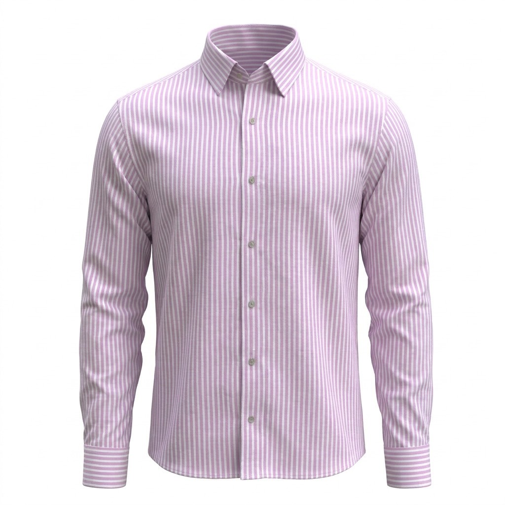 B&S Shirting Stripes Pink