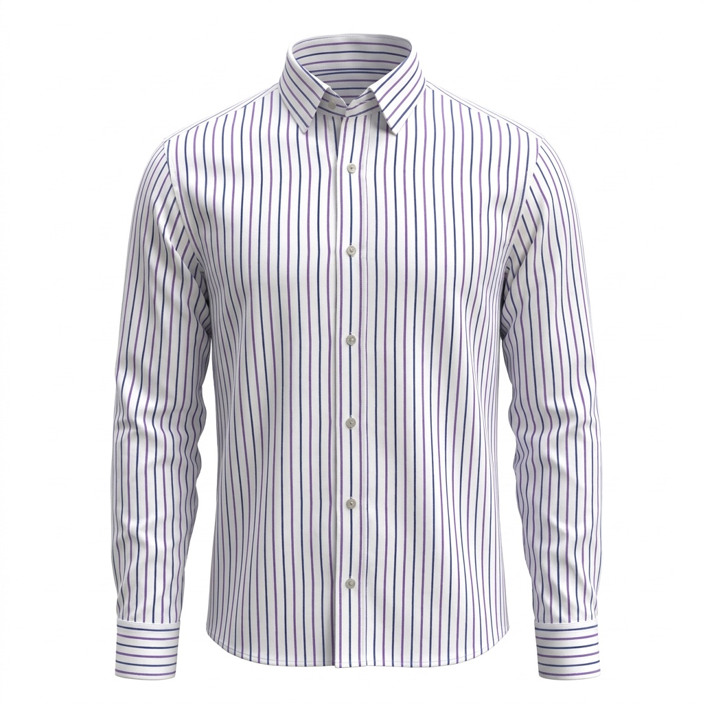 B&S Shirting Stripes White