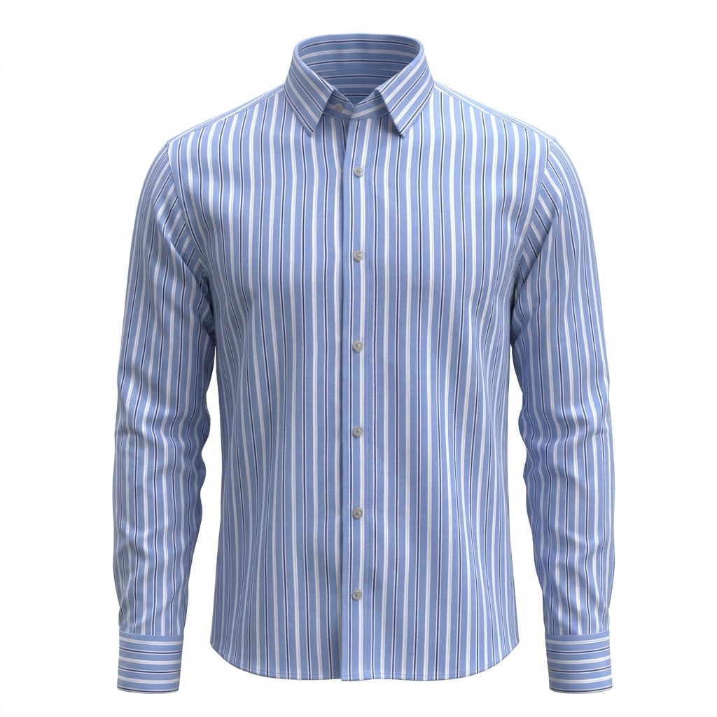 B&S Shirting Stripes Blue